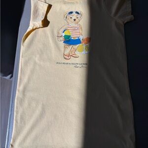 Ralph Lauren Kids Yellow Polo Bear T-Shirt
